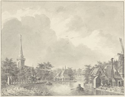 Le village Harmelen sur le canal de Leyde près d