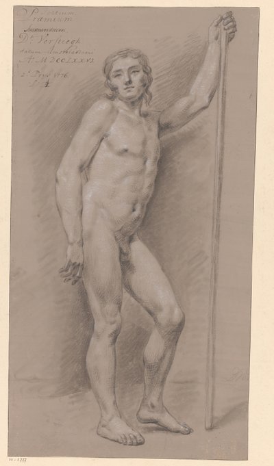Homme nu debout, vu de face (2e prix 1776) - Dirk Versteegh