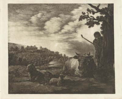 Paysage avec un berger - Dirk van der Toorn