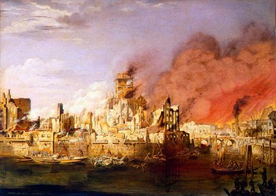 Le Grand Incendie de Hambourg le 5 mai 1842 - Ditlev Martens