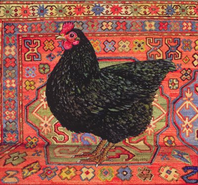 Poulet sur tapis noir, 1995 - Ditz