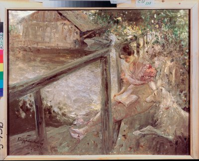 Au pavillon de bain (Peinture de Dmitri Anfimovich Shcherbinovsky) - Dmitri Anfimovich Shcherbinovsky