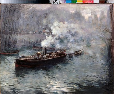 Un bateau à vapeur - Dmitri Anfimovich Shcherbinovsky