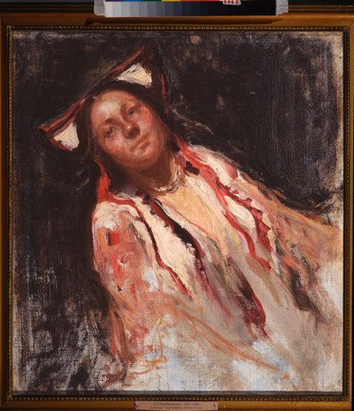 Une paysanne - Dmitri Anfimovich Shcherbinovsky