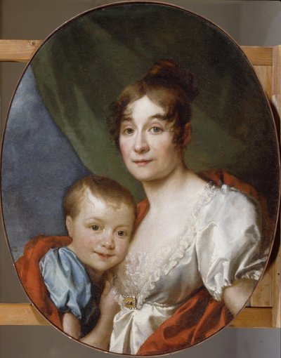 Portrait de la comtesse Ekaterina Alexandrovna Shakhovskaya 1777-1846 avec sa fille, 1807 - Dmitri Grigorievich Levitsky