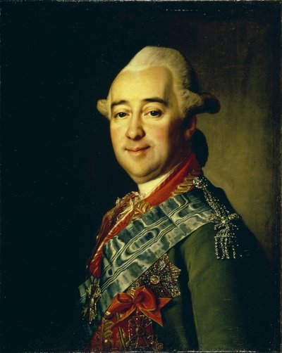 Portrait du général Mikhaïl Krechetnikov 1729-1793, 1770s - Dmitri Grigorievich Levitsky
