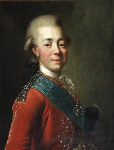Portrait du Grand-Duc Pavel Petrovich 1754-1801, années 1770 - Dmitri Grigorievich Levitsky