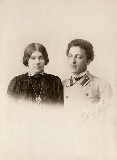 Alexandre Blok, poète russe, avec sa femme Lyuba - Dmitri Spiridonovich Zdobnov