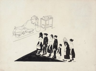 La Queue, 1920 - Dmitriy Stakhievich Moor