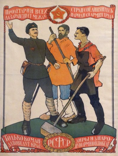 Affiche de propagande communiste - Dmitry  Moor