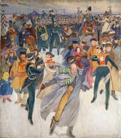 La révolte décembriste sur la place du Sénat le 14 décembre 1825 - Dmitry Kardovsky