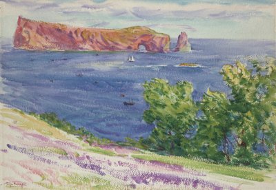 Scènes de rivage avec arbres et falaise - Dodge Macknight