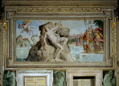 Andromède Offerte au Monstre Marin est Libérée par Persée - Domenichino