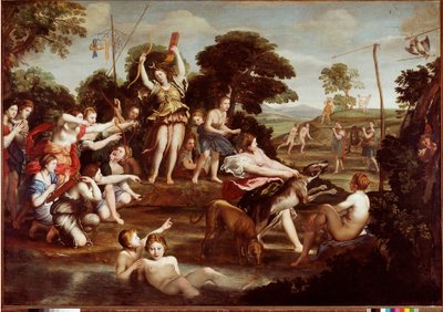 La Chasse de Diane. Peinture de Domenico Zampieri dit Il Domenichino (1581-1641) 1617 Dim. 218x312 cm Rome, Galleria Borghese - Domenichino