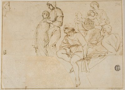Chiffres sur la balustrade - Domenichino