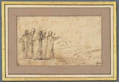 Marie avec quatre saintes femmes dans un paysage - Domenichino