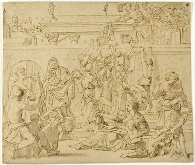 Sainte Cécile distribuant des aumônes aux pauvres - Domenichino