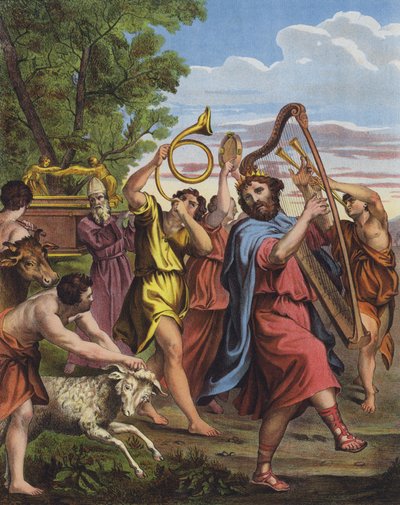 Le roi David dansant devant l