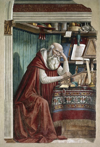 Saint Jérôme dans son étude - Domenico Ghirlandaio