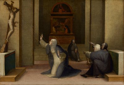 Sainte Catherine de Sienne recevant les stigmates, c.1513-15 - Domenico Beccafumi