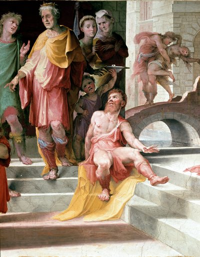 Le sacrifice de Séleucos de Locres. Séleucos pour punir son fils d