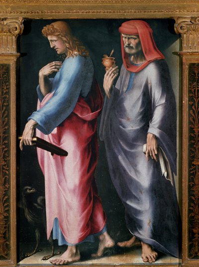 Triptyque de la Trinité, Détail panneau droit (Saint Jean l