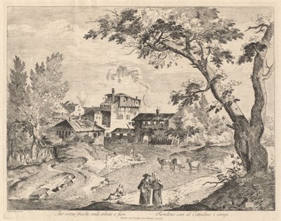 Village rustique le long d