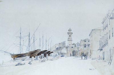 Vue des armes à Taggia, vers 1860 - Domenico Cambiaso