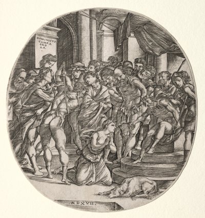 Décapitation de Sainte Catherine, 1517 - Domenico Campagnola