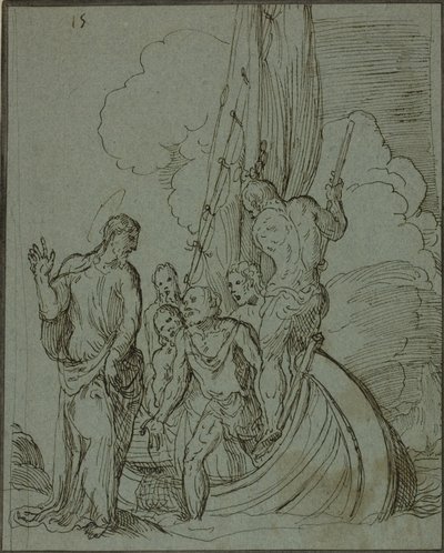Christ marchant sur l