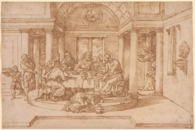 Le Christ dans la maison de Simon le Pharisien - Domenico Campagnola