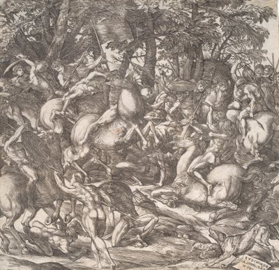 Combat de cavaliers - Domenico Campagnola