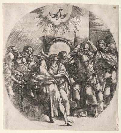 La descente du Saint-Esprit - Domenico Campagnola