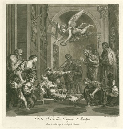 Mort de sainte Cécile (Schola Italica Picturae) - Domenico Cunego
