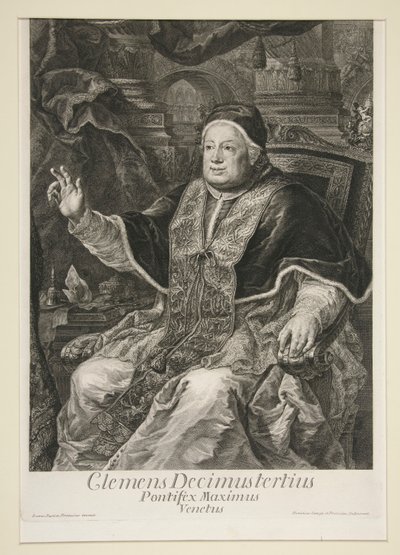 Pape Clément XIII - Domenico Cunego