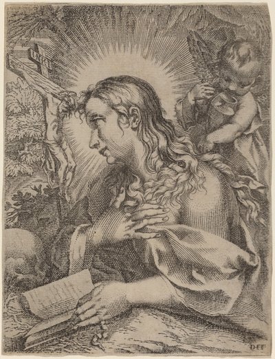 La Madeleine pénitente - Domenico Falcini after Francesco Villamena after Francesco Vanni