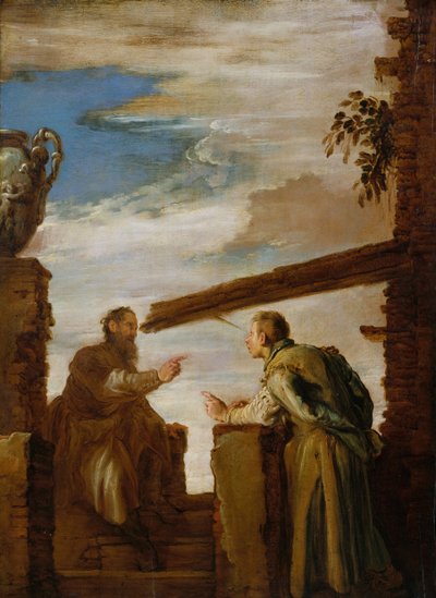La parabole de la paille et de la poutre - Domenico Fetti or Feti