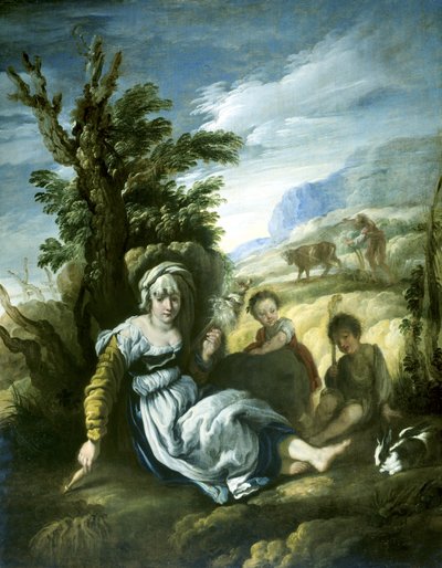Adam et Ève au travail - Domenico Fetti or Feti