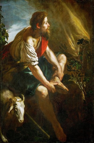 Moïse devant le buisson ardent - Domenico Fetti or Feti