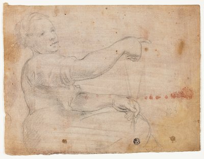 Fille assise - Domenico Fiasella