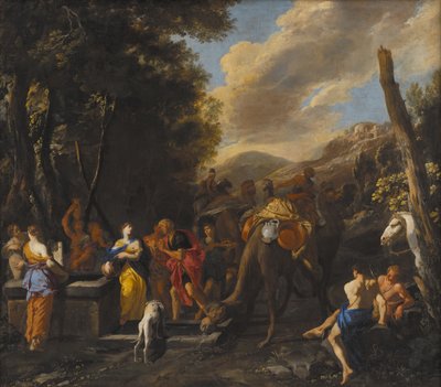 Rebecca et Éliézer au puits - Domenico Gargiulo