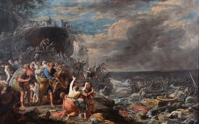 Les Israélites traversant la Mer Rouge, Milieu du 17ème siècle - Domenico Gargiulo