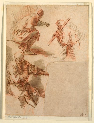 Trois hommes - Domenico Gargiulo, called Micco Spadaro