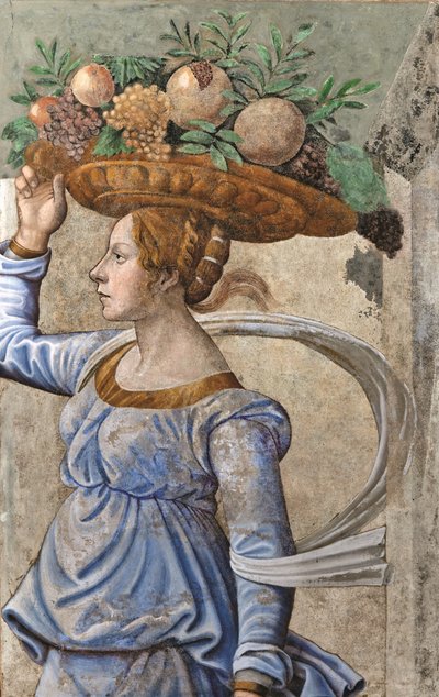 Canephora, porteuse de panier, fin du 15e siècle - Domenico, Ghirlandaio