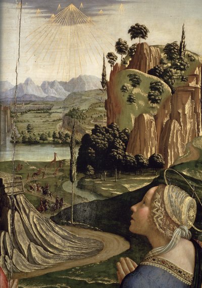 Le Christ en gloire avec des saints (détail) - Domenico Ghirlandaio
