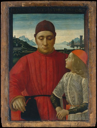 Francesco Sassetti 1421-1490 et son fils Teodoro, ca. 1488 - Domenico Ghirlandaio