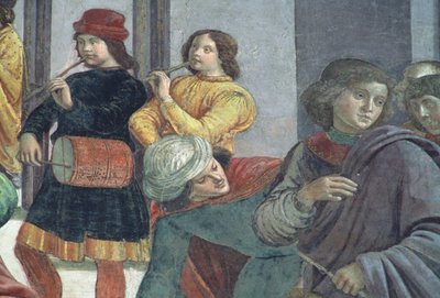 Musiciens, du Mariage de la Vierge - Domenico Ghirlandaio