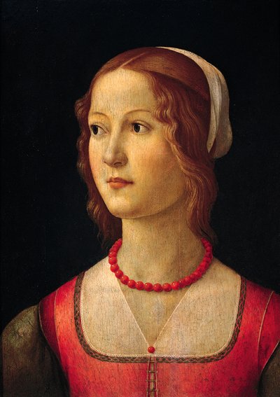 Portrait de jeune fille par Domenico Ghirlandaio, vers 1485 - Domenico Ghirlandaio