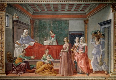 La Naissance de Saint Jean-Baptiste - Domenico Ghirlandaio