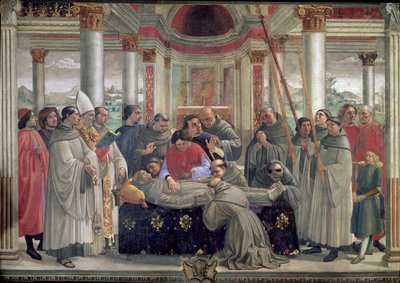 La Mort de Saint François, scène d